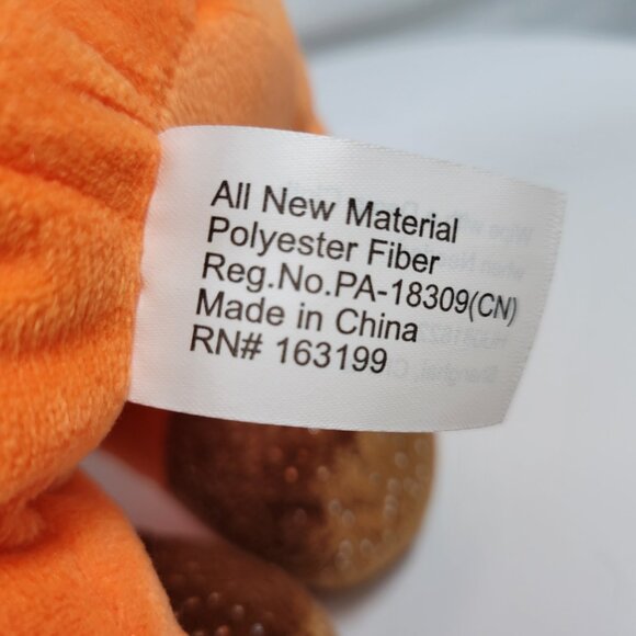 Fox With Sparkle Orange Feet Plush Stuffed Animal 10" Orange and White NWT - Picture 5 of 6